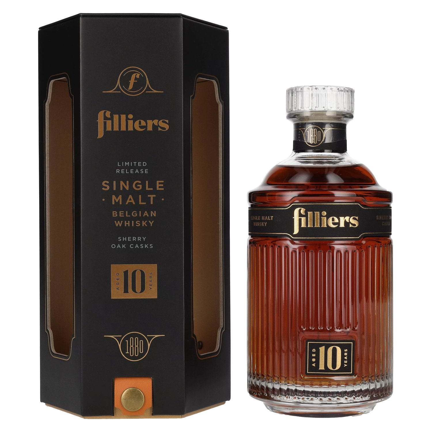 Filliers 10 Year Old Belgian Single Malt Whisky 43% Vol. 0.7l in Gift Box