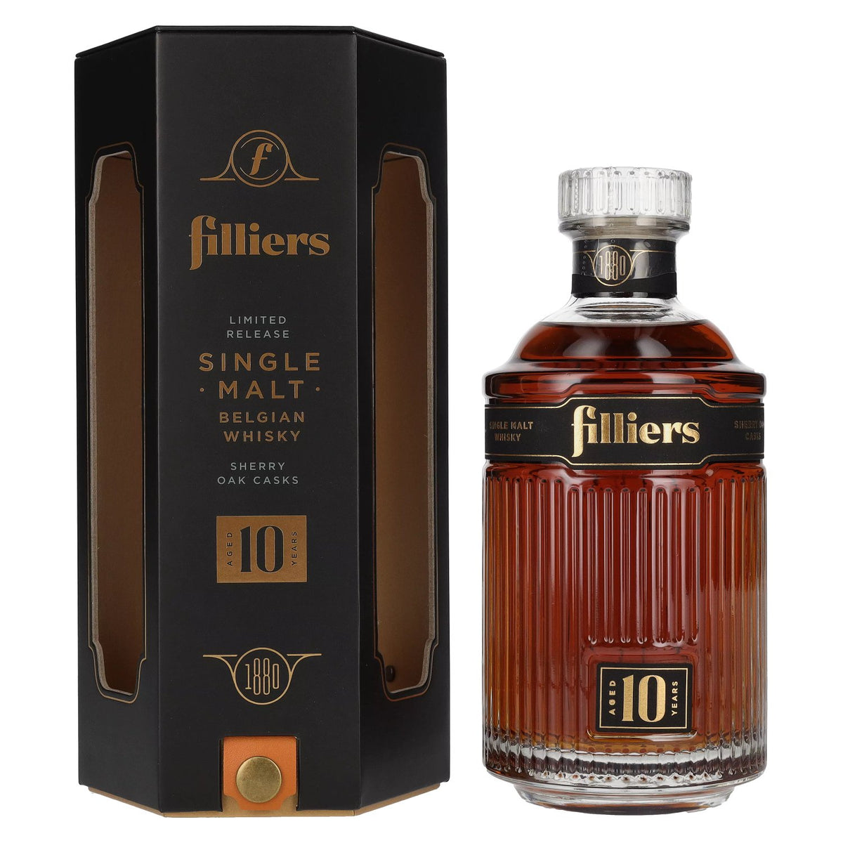 Filliers 10 Year Old Belgian Single Malt Whisky 43% Vol. 0.7l in Gift Box