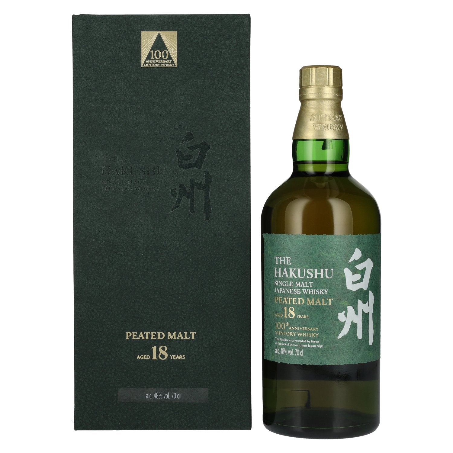 Suntory The Hakushu 18 Years Old 100th ANNIVERSARY EDITION Single Malt Whisky 48% Vol. 0.7l in Gift Box