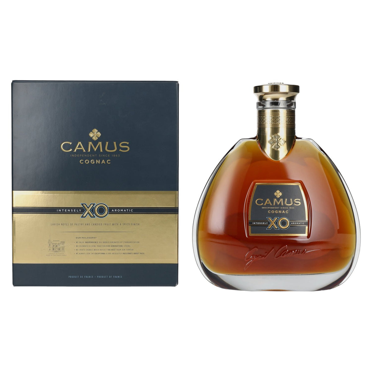 Camus XO Intensely Aromatic Cognac 40% Vol. 0.7l in Gift Box