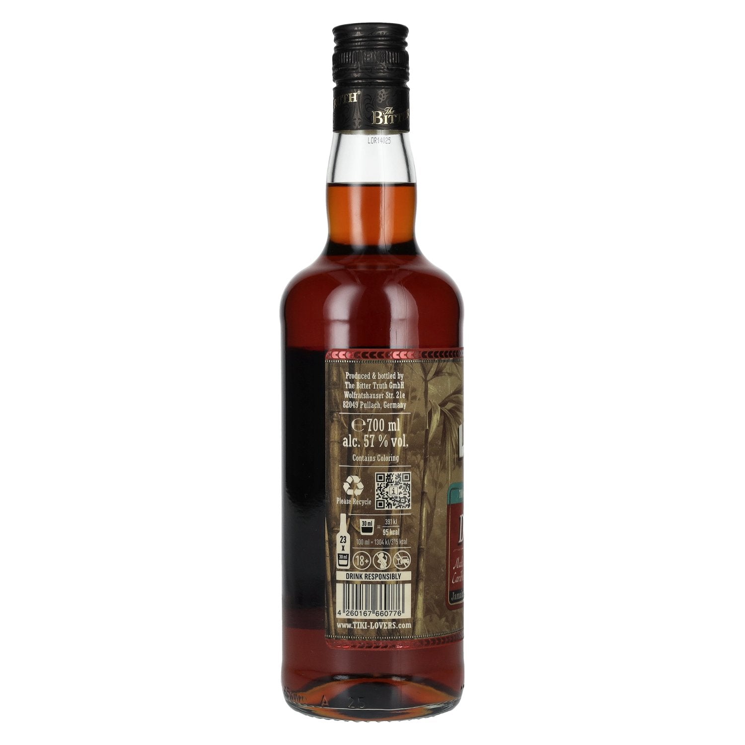 Tiki Lovers Dark Rum Finest Caribbean Blend 57% Vol. 0,7l