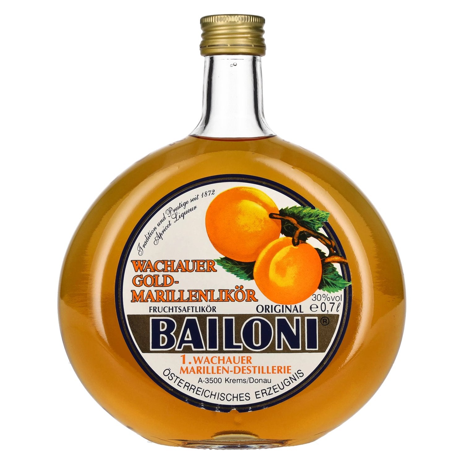 Bailoni Wachau Gold Apricot Liqueur 30% Vol. 0.7L