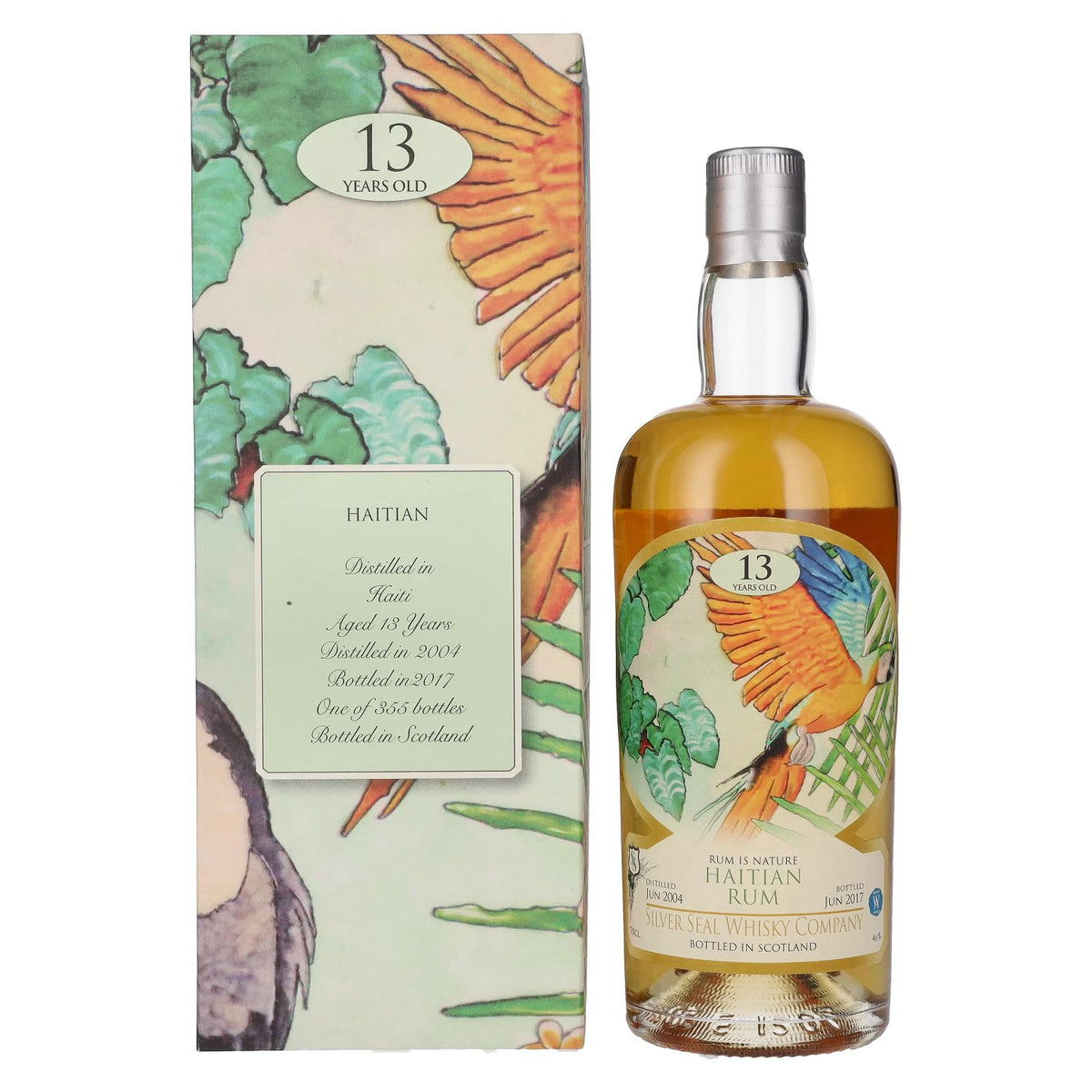 Silver Seal HAITIAN 13 Years Old Rum 46% Vol. 0.7l in Gift Box