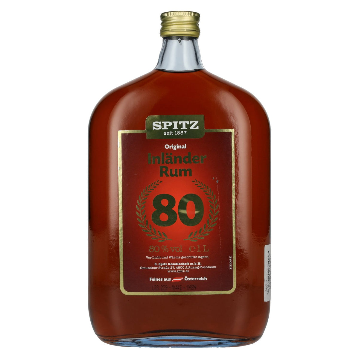Spitz Domestic Rum 80% Vol. 1L