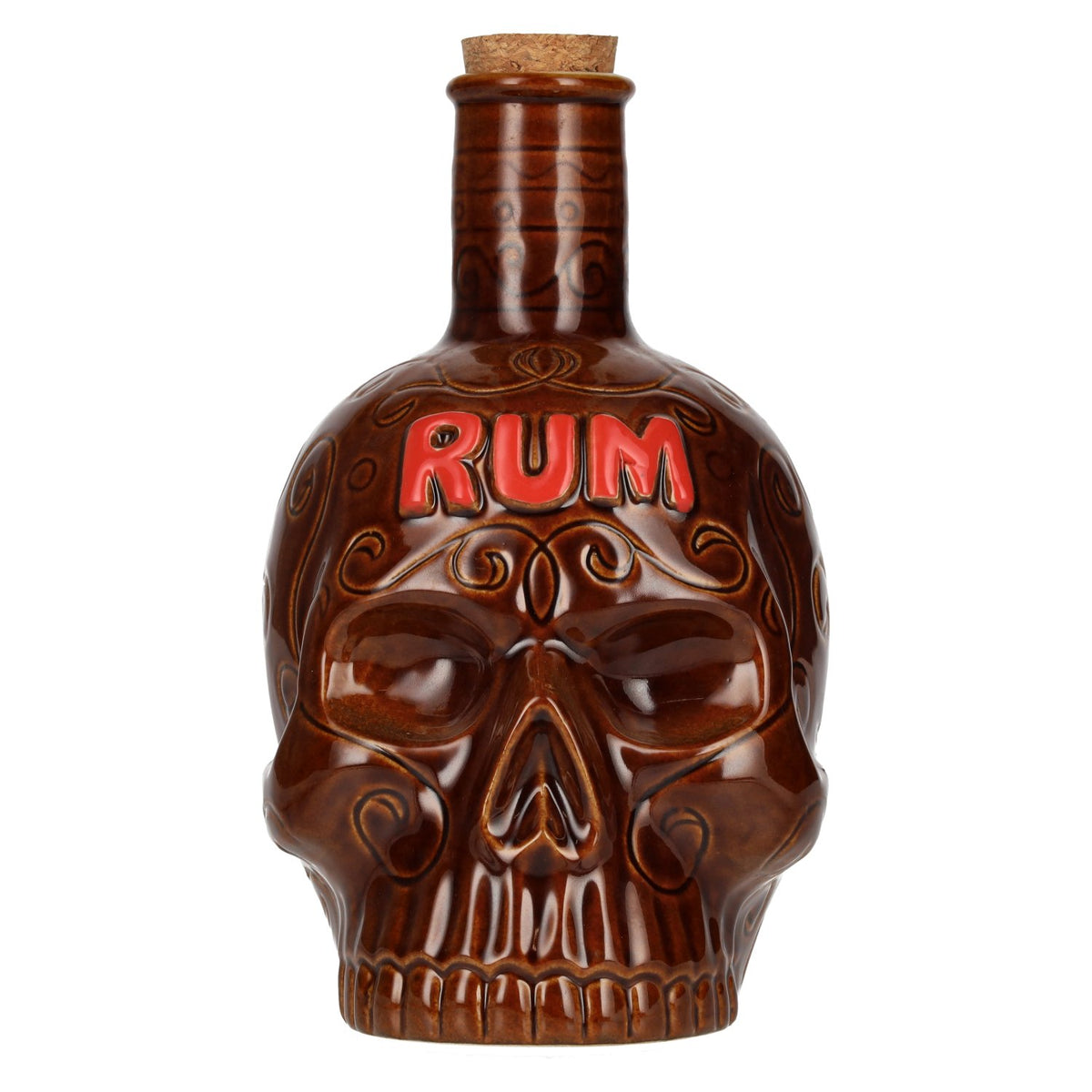 Tiki Bottle Ceramic Skull 0.85l