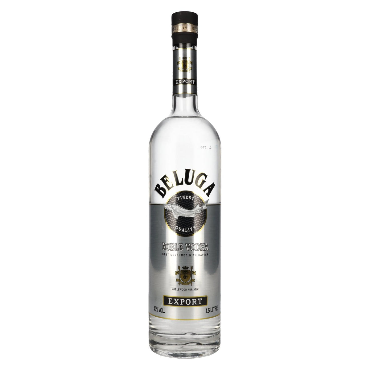 Beluga Noble Vodka EXPORT Montenegro 40% vol. 1.5 l