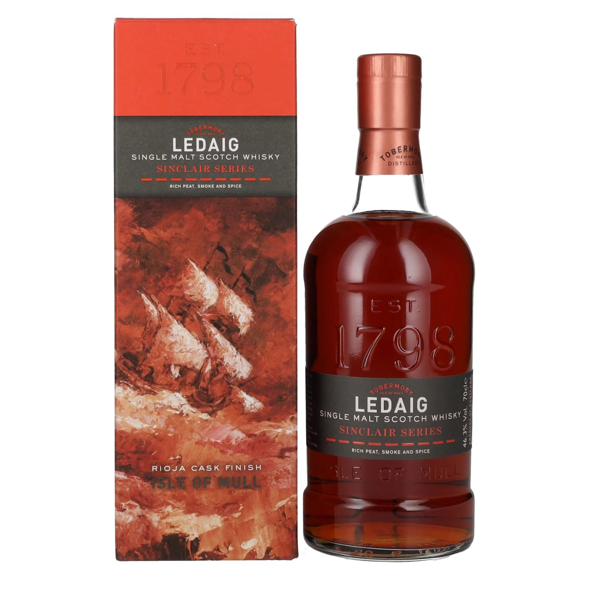 Ledaig SINCLAIR SERIES Rioja Cask Finish 46.3% Vol. 0.7L in gift box