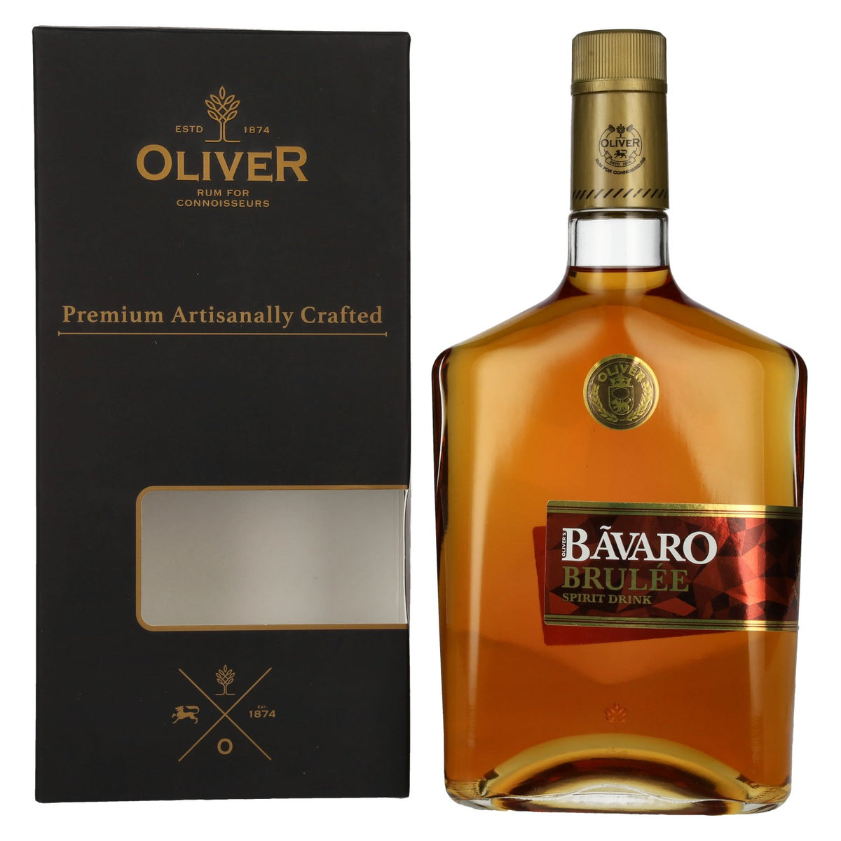 Bãvaro BRULÉE Spirit Drink 38% Vol. 0,7l in Geschenkbox
