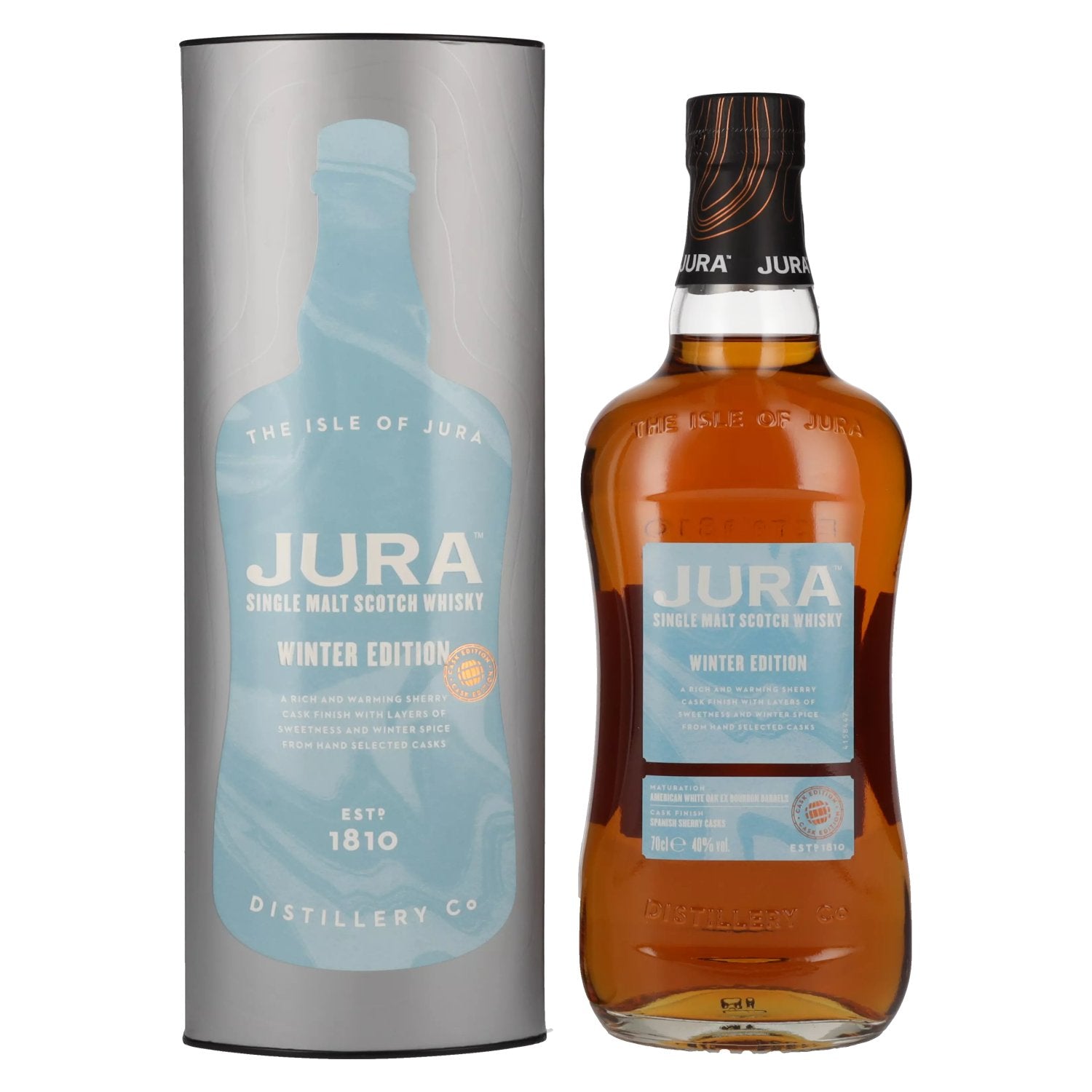 Jura Single Malt Scotch Whisky WINTER Edition 40% Vol. 0.7L in gift box
