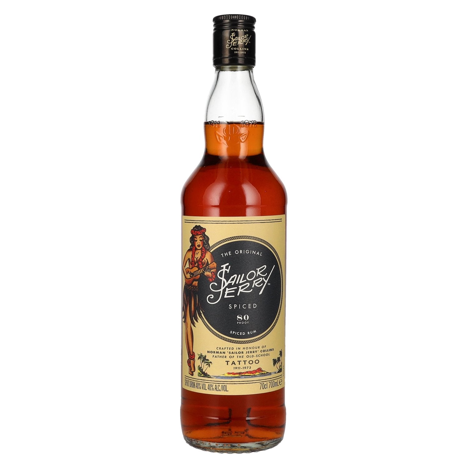 Sailor Jerry SPICED Caribbean Rum TATTOO 40% Vol. 0.7l