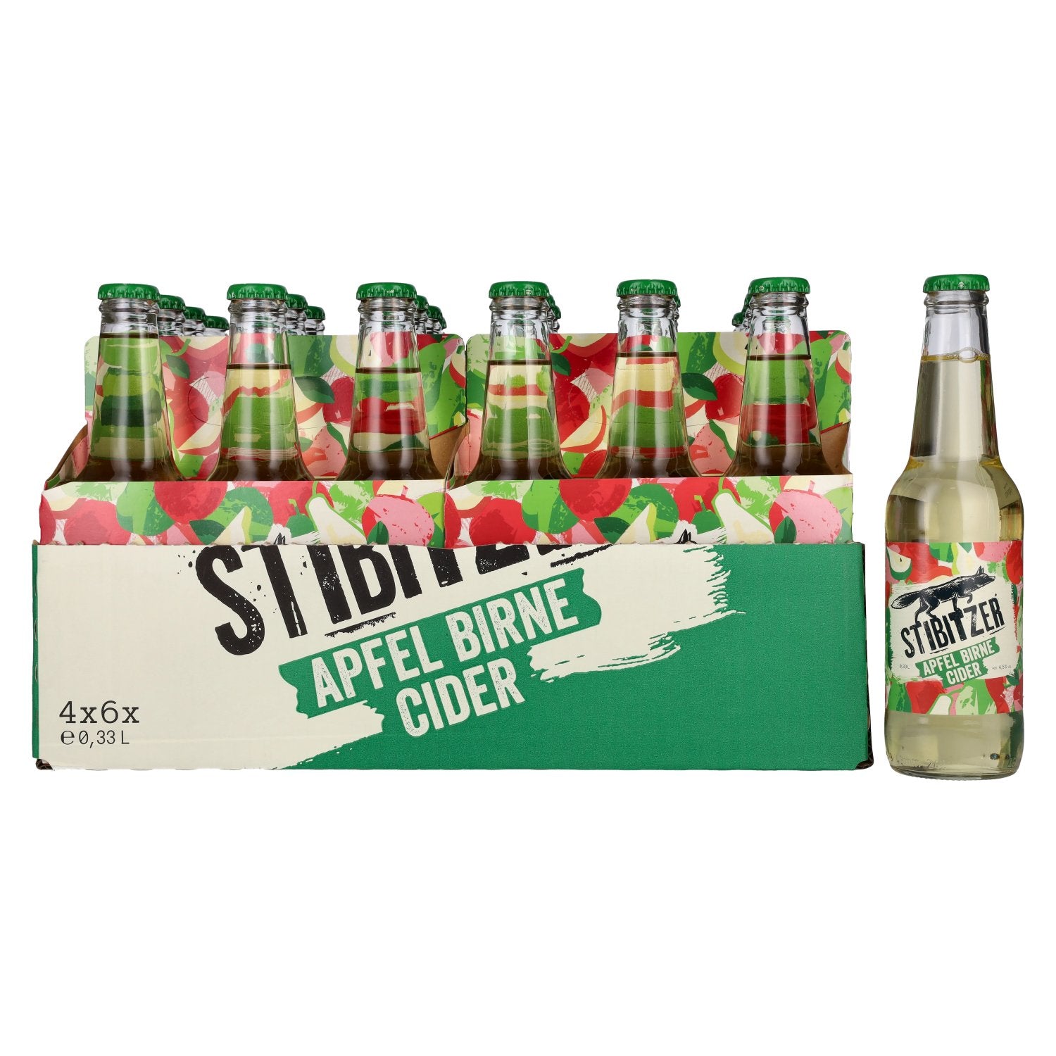 Stibitzer Apfel Birne Cider 4,5% Vol. 6x4x0,33l