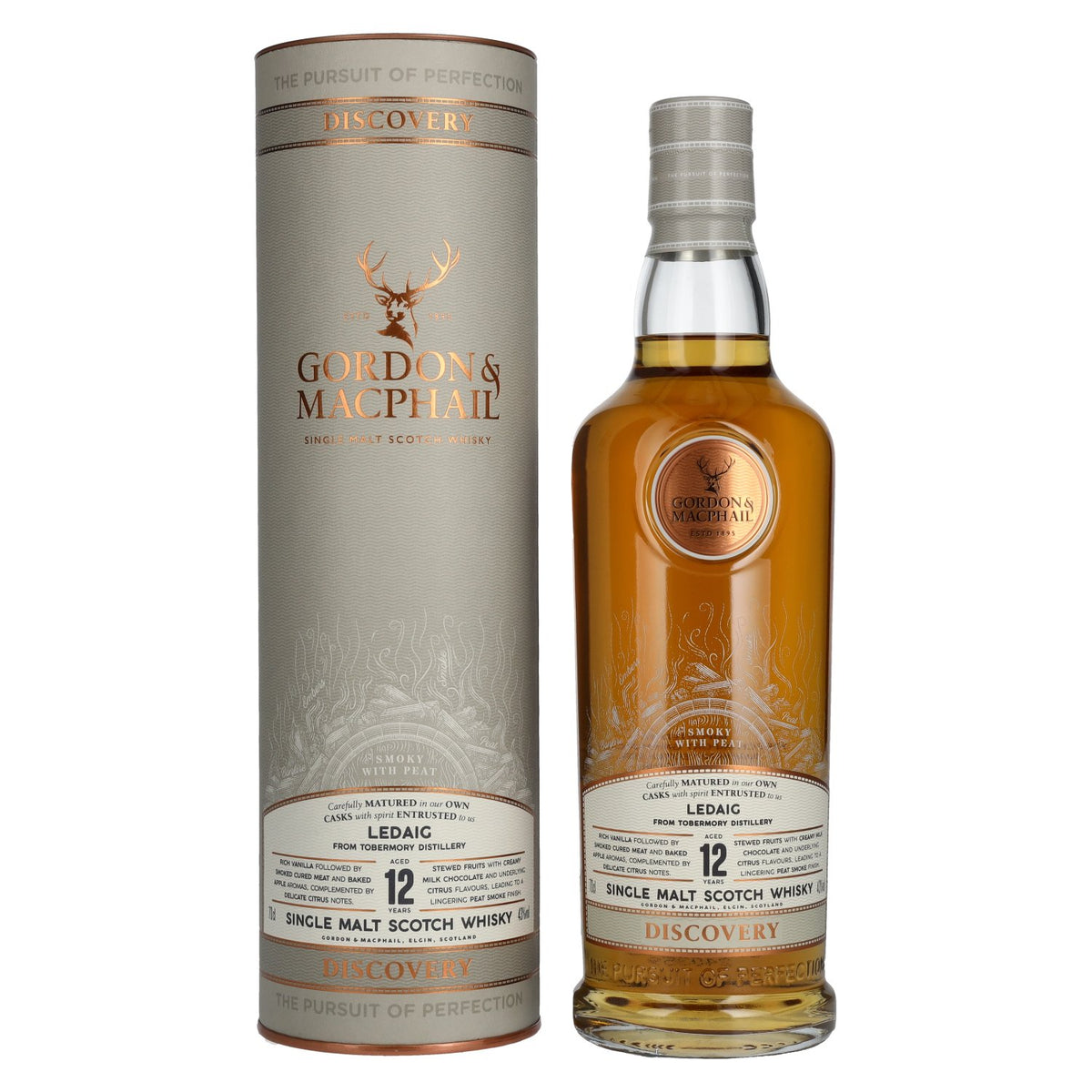 Gordon & MacPhail LEDAIG 12 Years Old DISCOVERY Single Malt Scotch Whisky 43% Vol. 0.7l in Gift Box