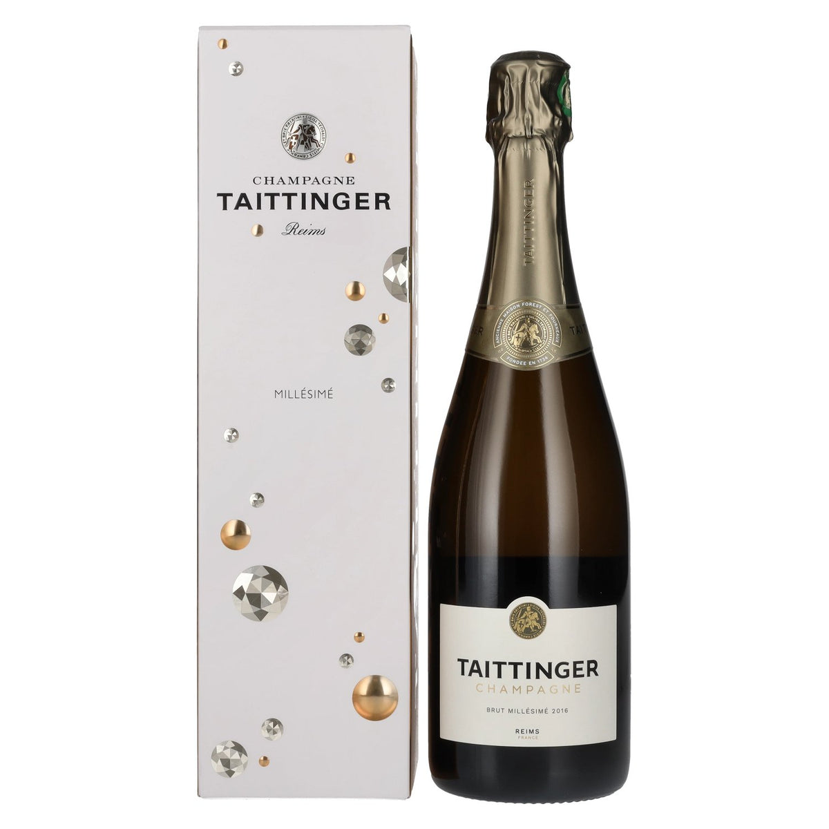 Taittinger Champagne Millésimé Brut 2016 12.5% Vol. 0.75L in gift box