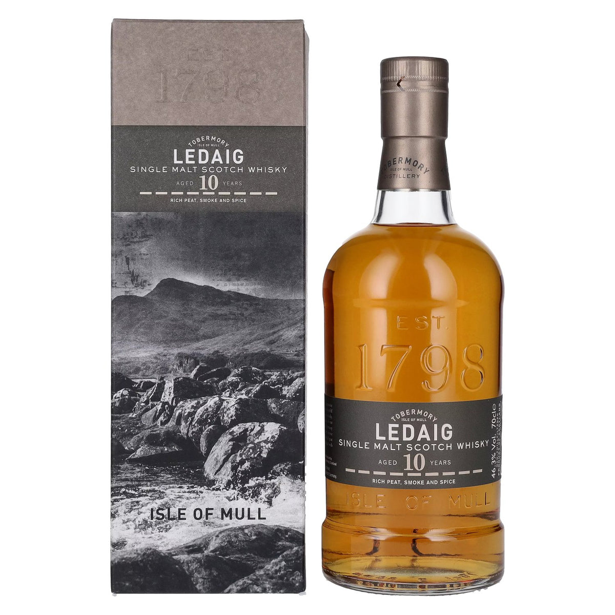 Ledaig 10 Years Old Single Malt Scotch Whisky 46,3% Vol. 0,7l in Geschenkbox