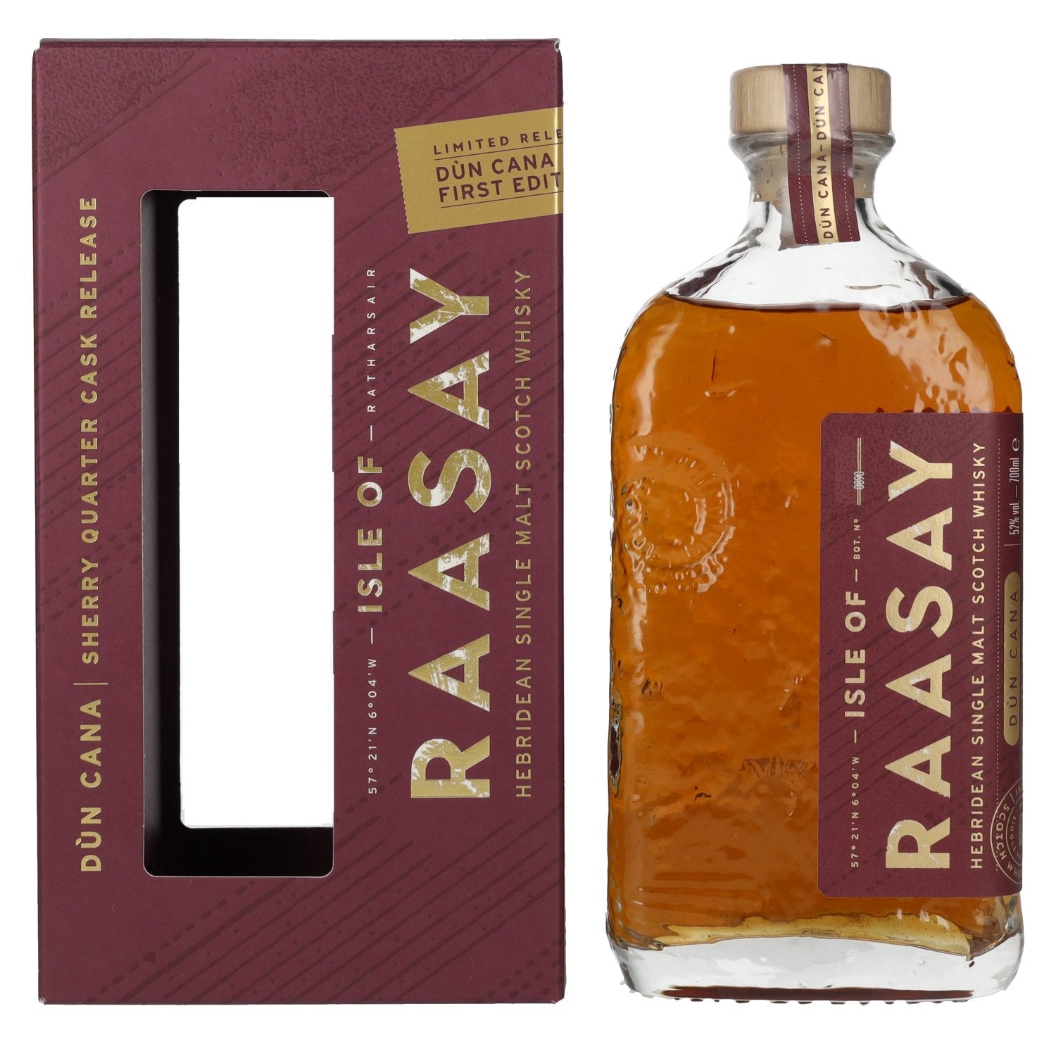 Isle of RAASAY Dùn Cana First Edition Sherry Quarter Cask Single Malt Limited Release 52% Vol. 0.7l in Gift Box