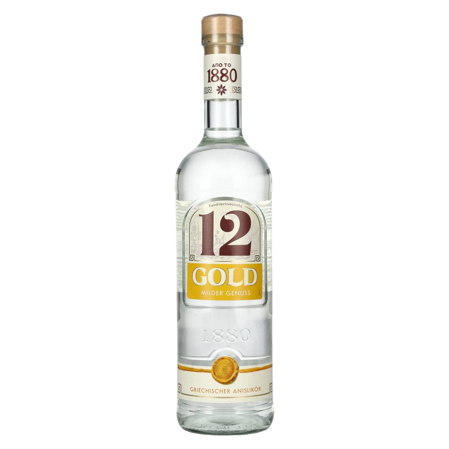 12 GOLD Anise Liqueur by Ouzo 12 36% Vol. 0.7l