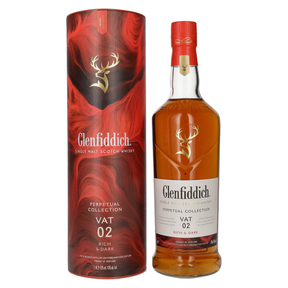 Glenfiddich Perpetual Collection VAT 02 Rich & Dark 43% Vol. 1l in Gift Box