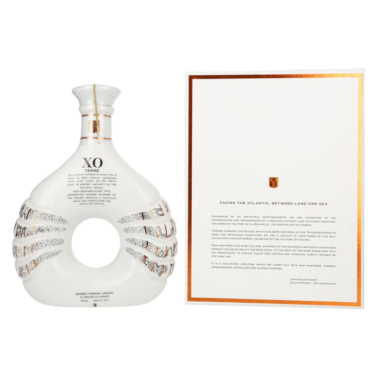 Godet Cognac XO TERRE 40% Vol. 0,7l in Geschenkbox
