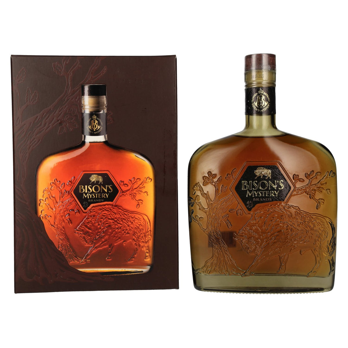 Bison's Mystery Brandy 40% Vol. 0.7L in Gift Box