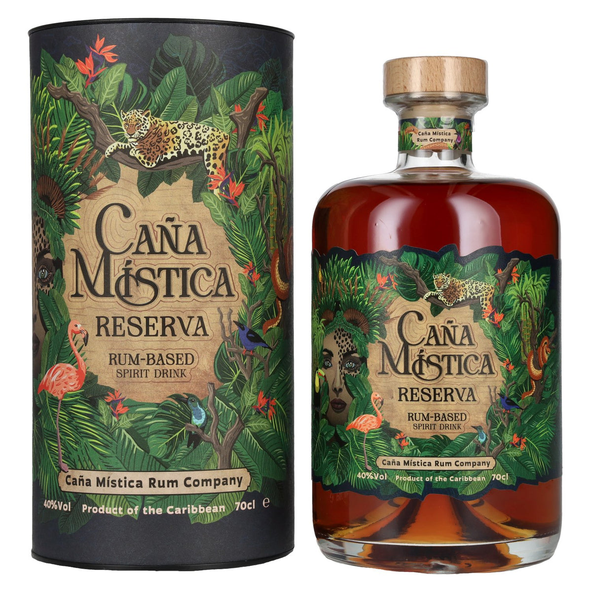 Caña Mística Reserva Rum-Based Spirit Drink 40% Vol. 0,7l in Geschenkbox