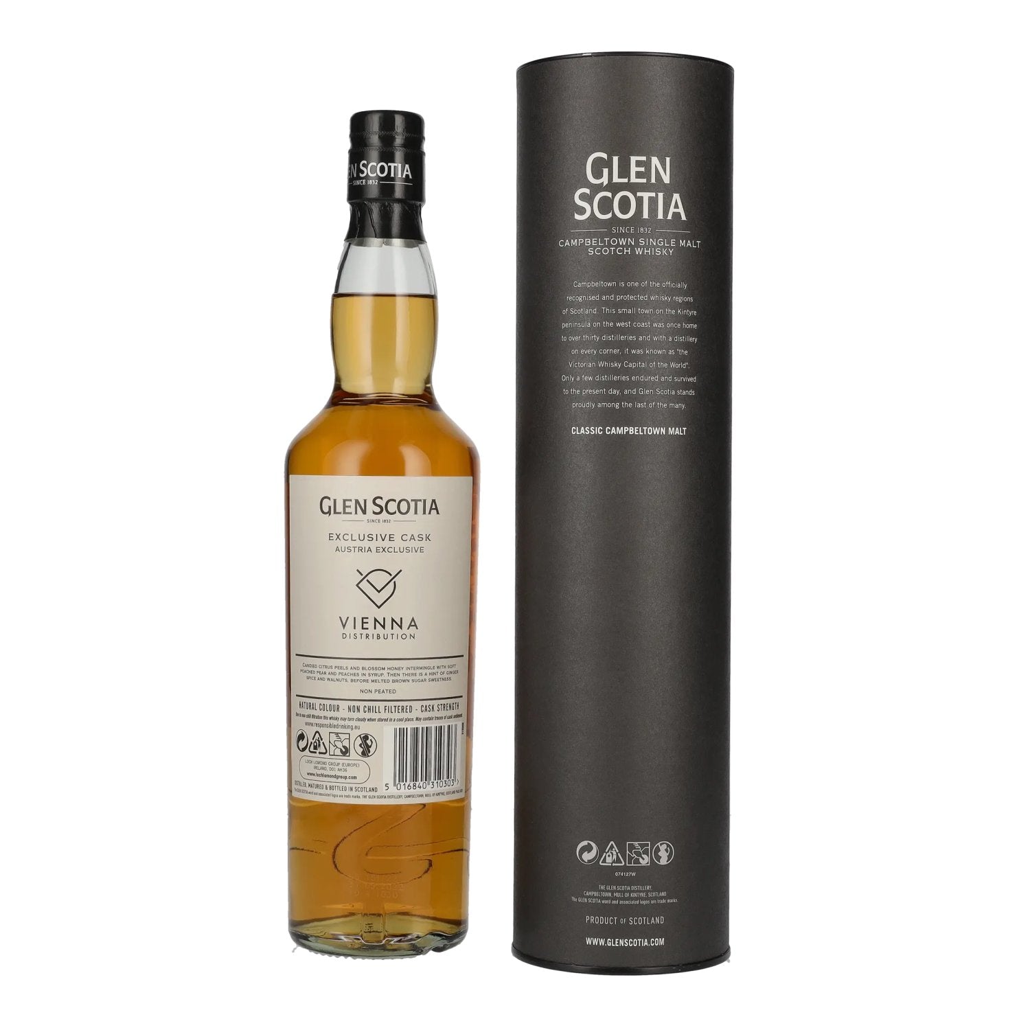 Glen Scotia 8 Years Old AUSTRIA EXCLUSIVE Cask 2014 56.1% Vol. 0.7l in Gift Box