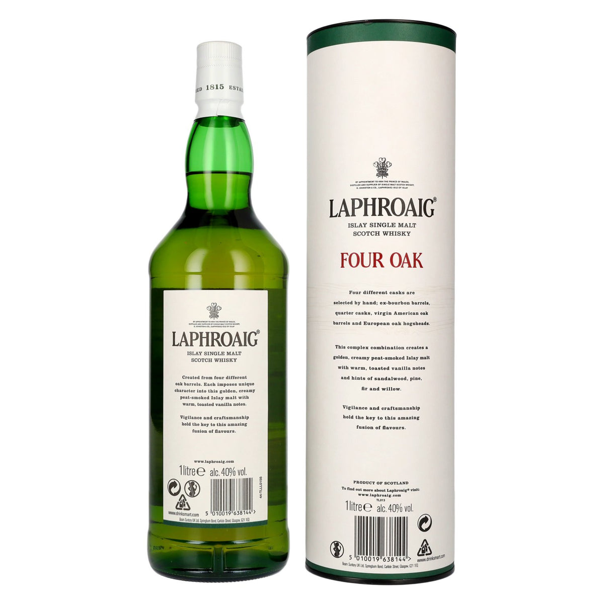 Laphroaig FOUR OAK 40% vol. 1l in a gift box