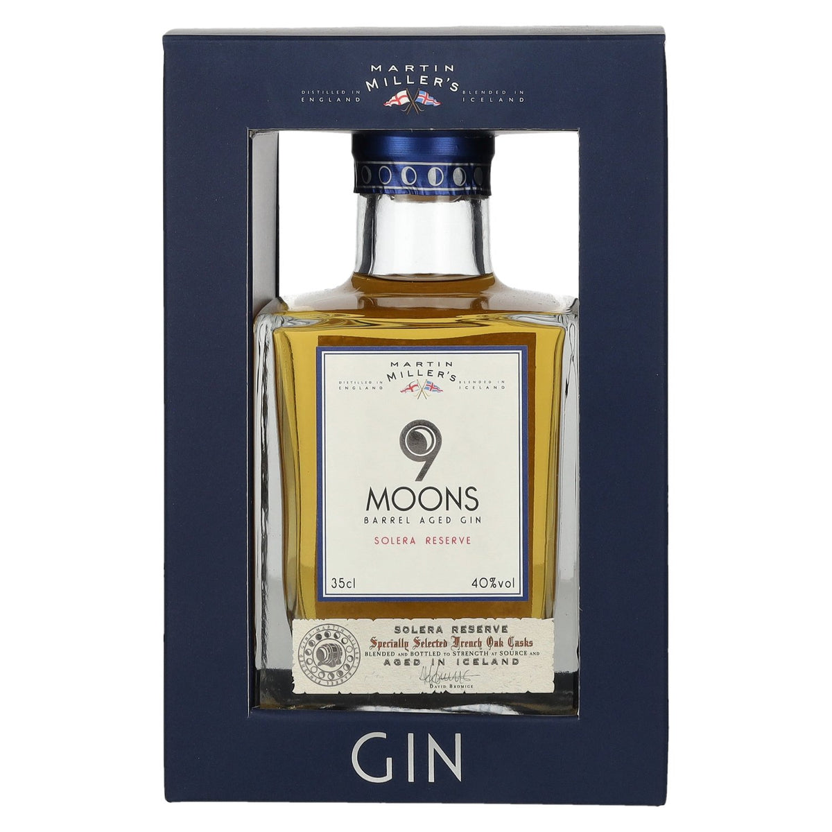 Martin Miller's 9 Moons Solera Reserve Barrel Aged Gin 40% Vol. 0.35l in Gift Box