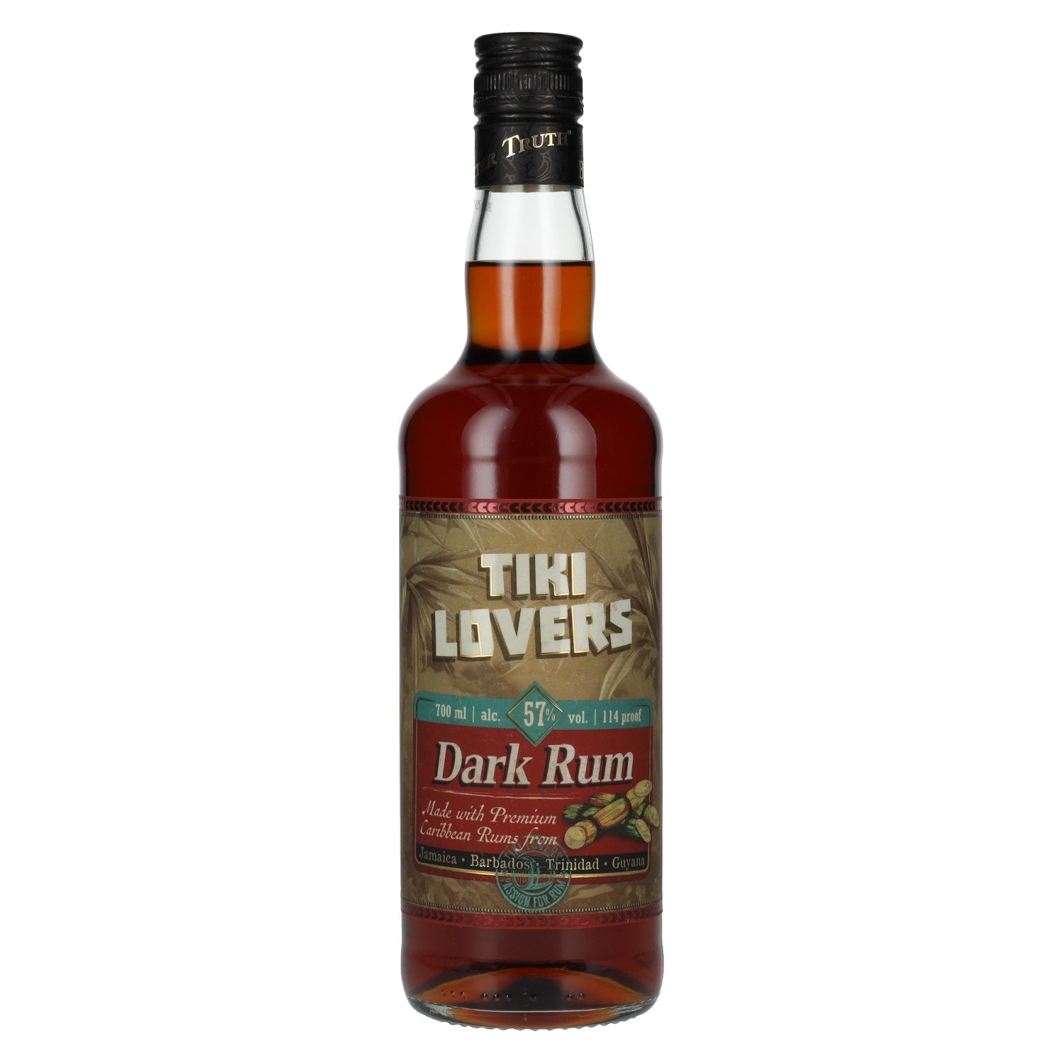 Tiki Lovers Dark Rum Finest Caribbean Blend 57% Vol. 0,7l