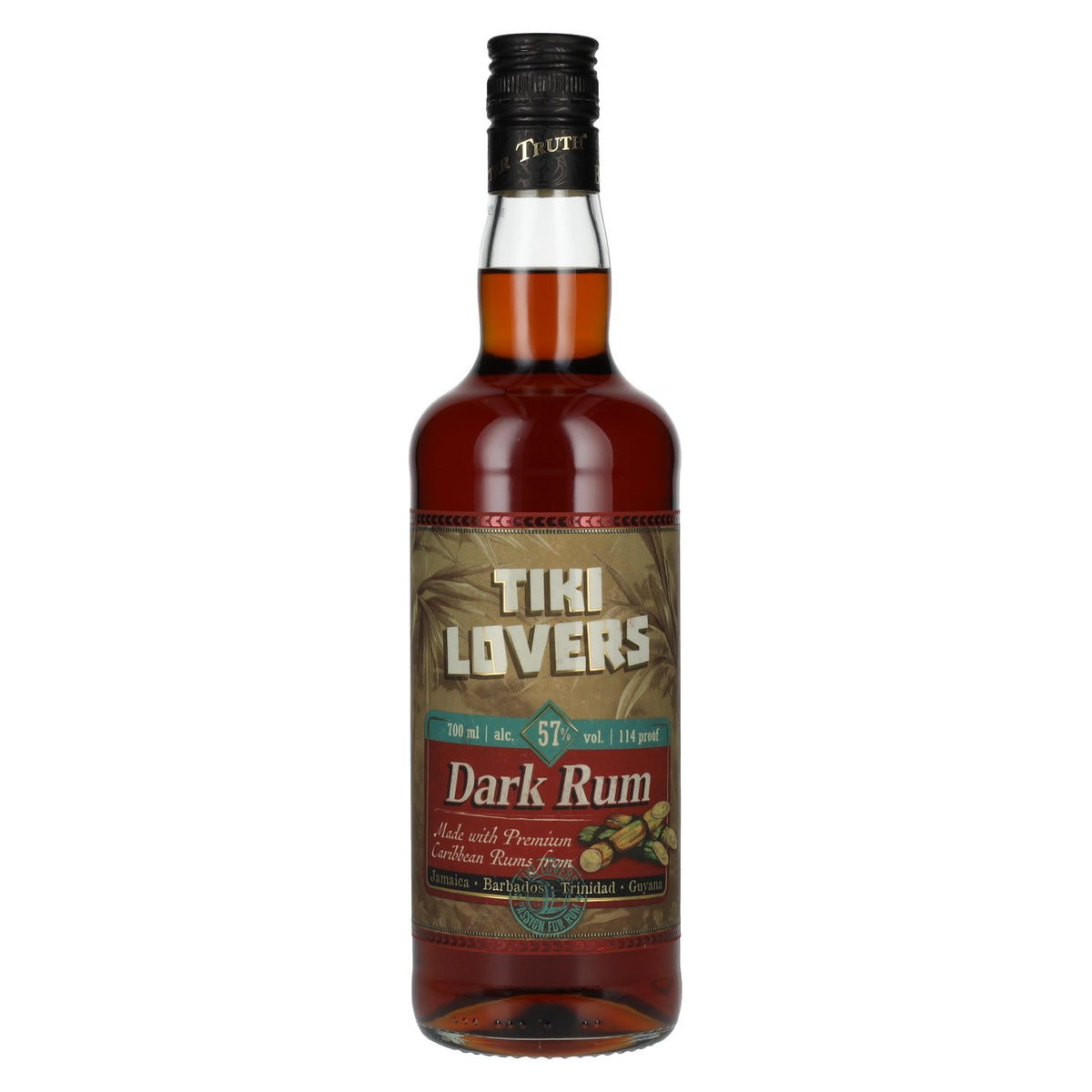 Tiki Lovers Dark Rum Finest Caribbean Blend 57% Vol. 0.7l