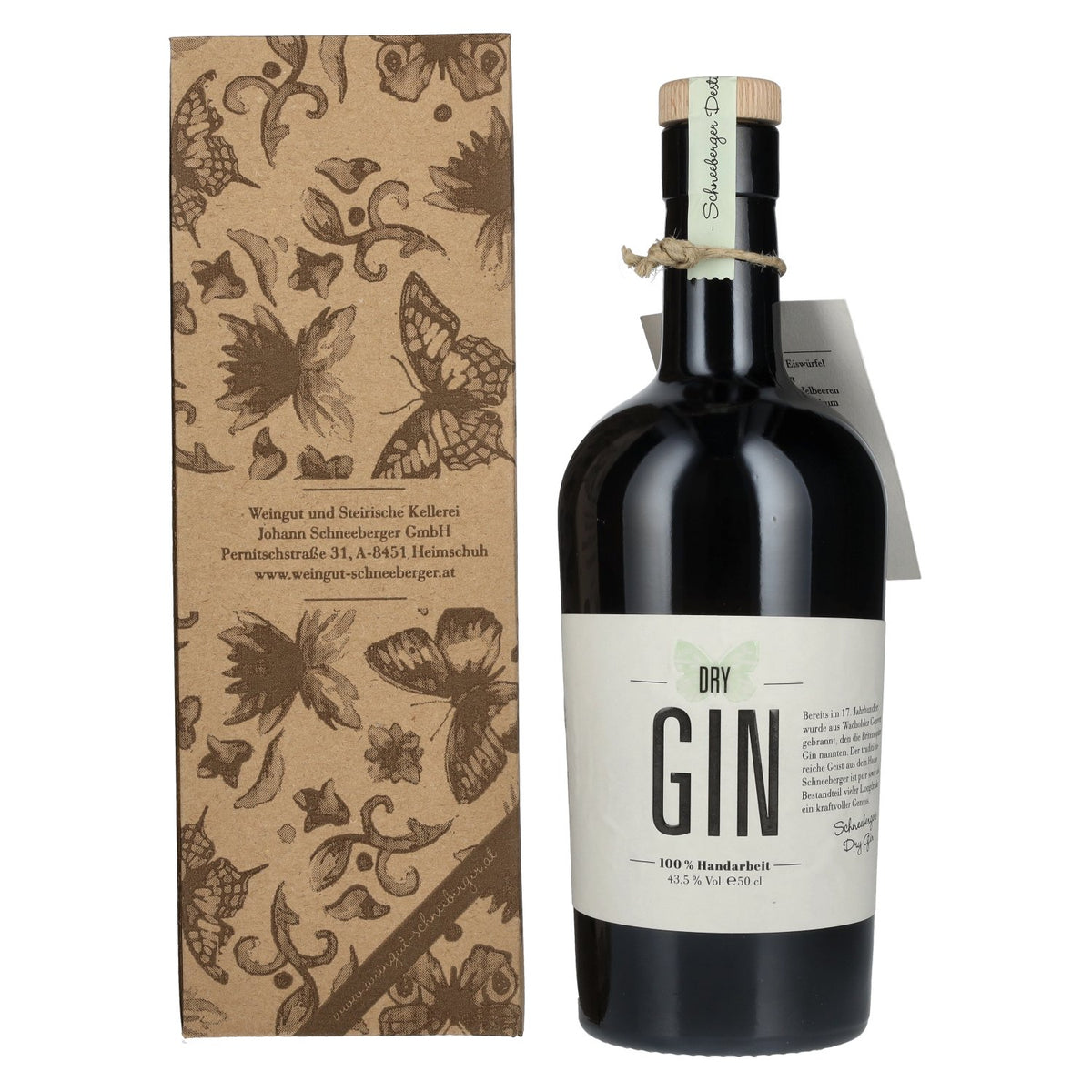 Schneeberger Dry Gin 43.5% Vol. 0.5l in gift box