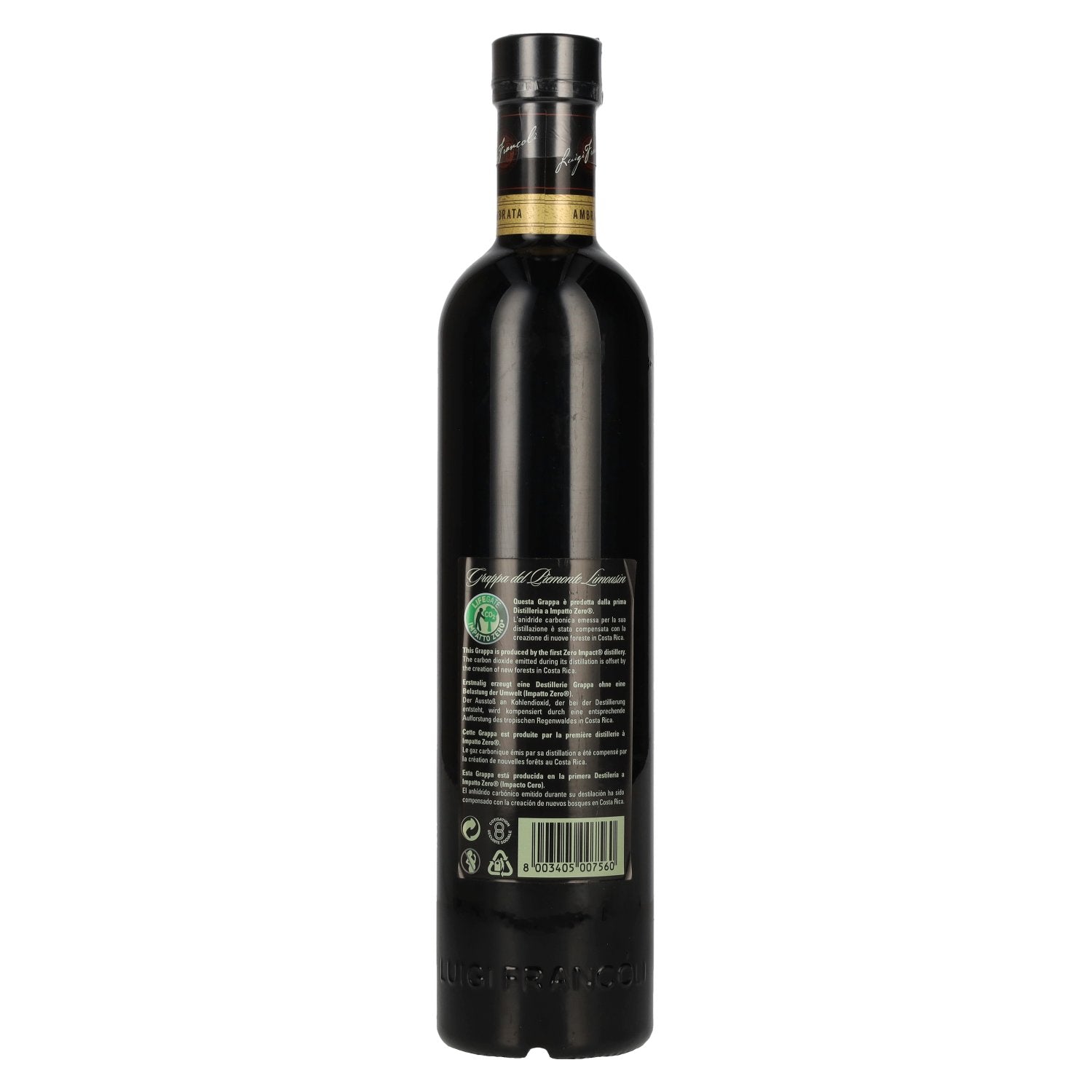 Luigi Francoli Grappa Rovere Di Slavonia & LIMOUSIN 42,5% Vol. 0,7l