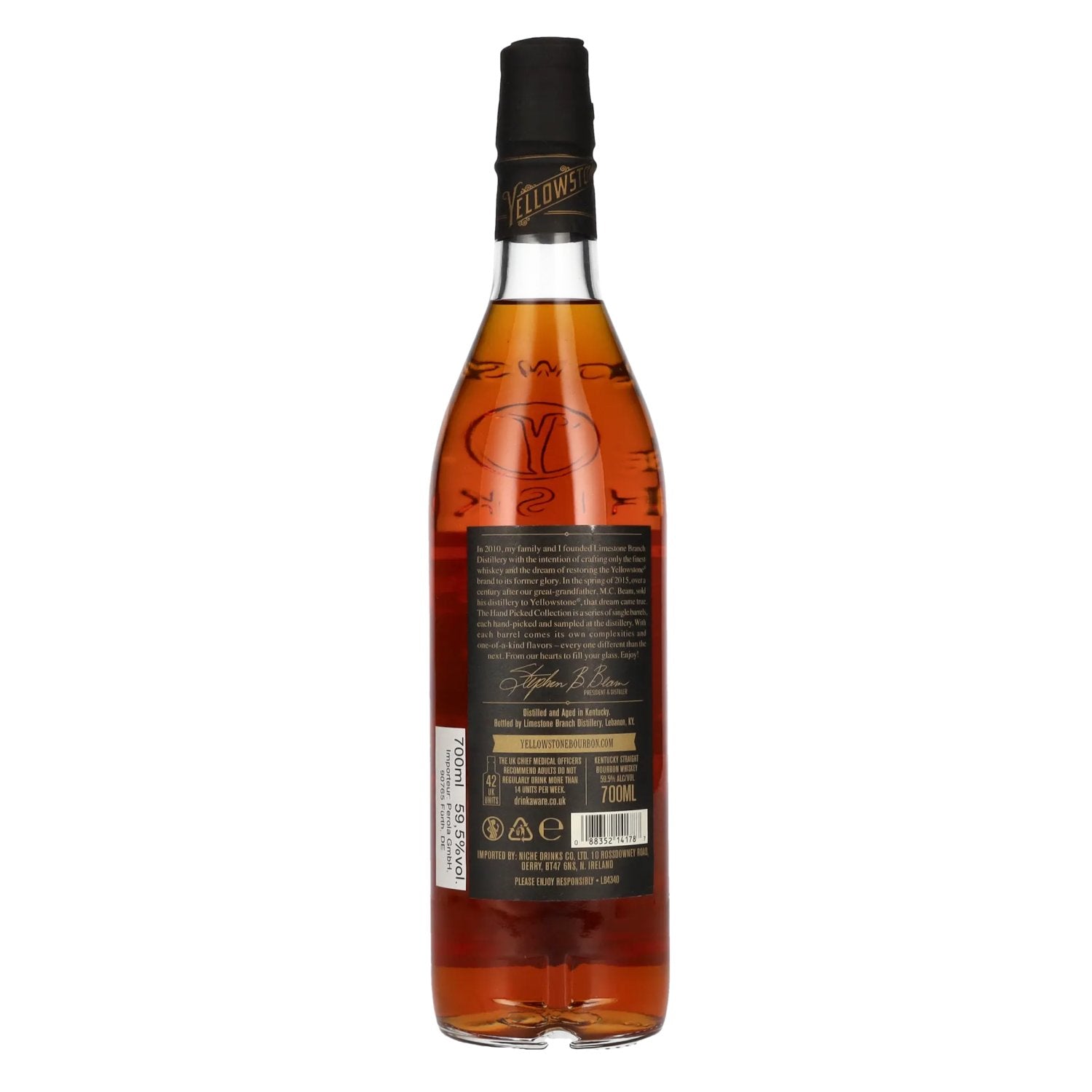 Yellowstone Hand Picked Collection Selected by Perola Bourbon Whiskey 59.5% Vol. 0.7l