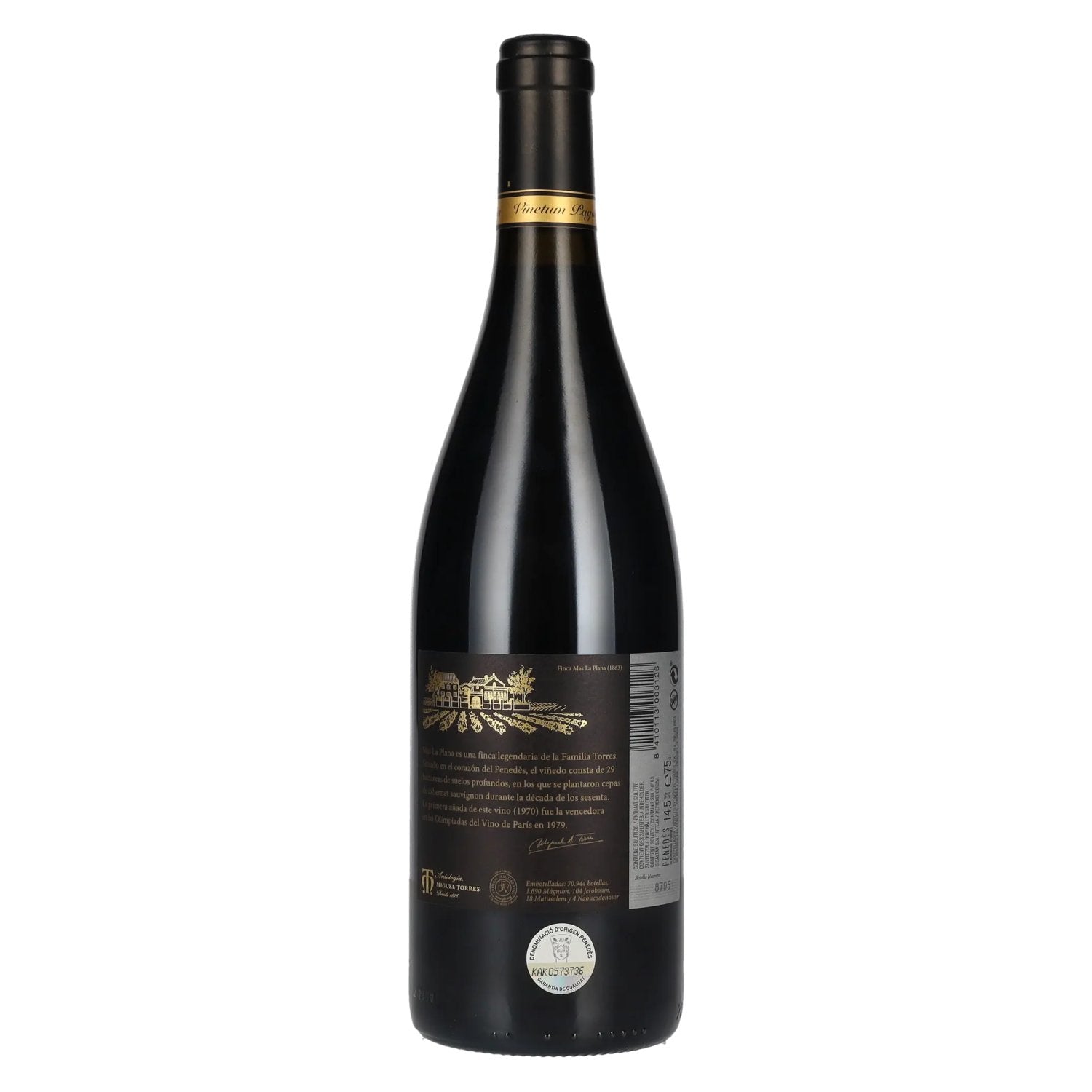 Torres Mas La Plana Penedès DO 2019 14.5% Vol. 0.75l