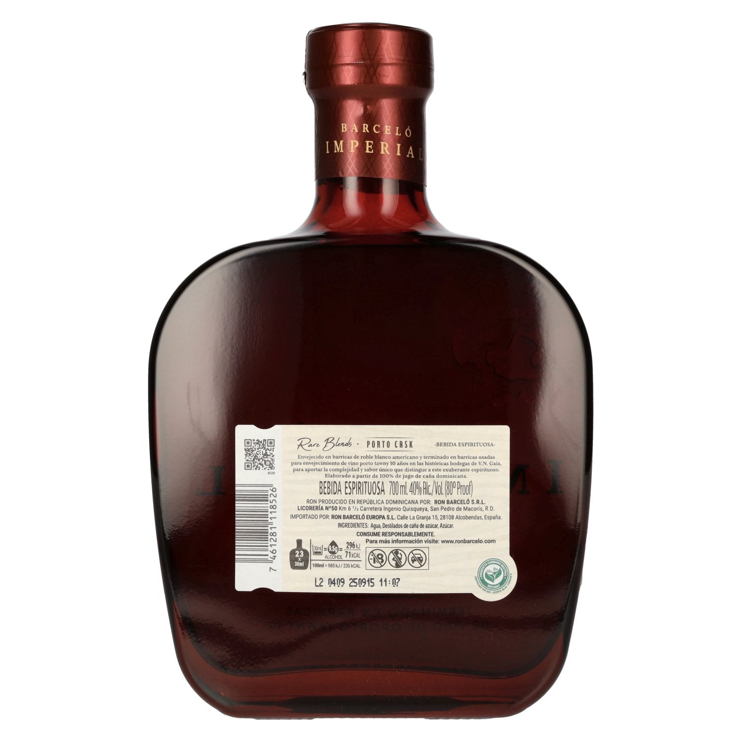 Barceló Imperial Rare Blends Port Cask 40% ABV 0.7l