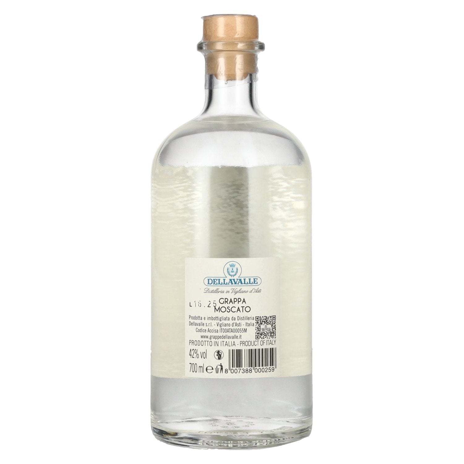 Dellavalle GRAPPA MOSCATO 42% Vol. 0,7l