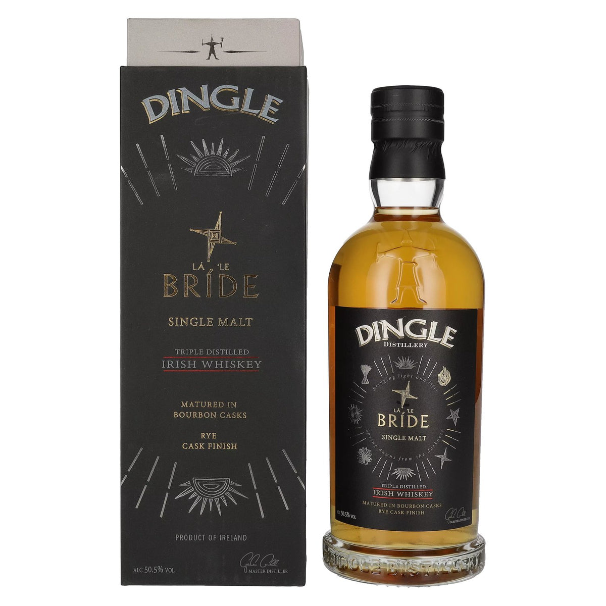 Dingle LÁ 'LE BRÍDE Single Malt Irish Whiskey Triple Distilled 50.5% Vol. 0.7L in Gift Box