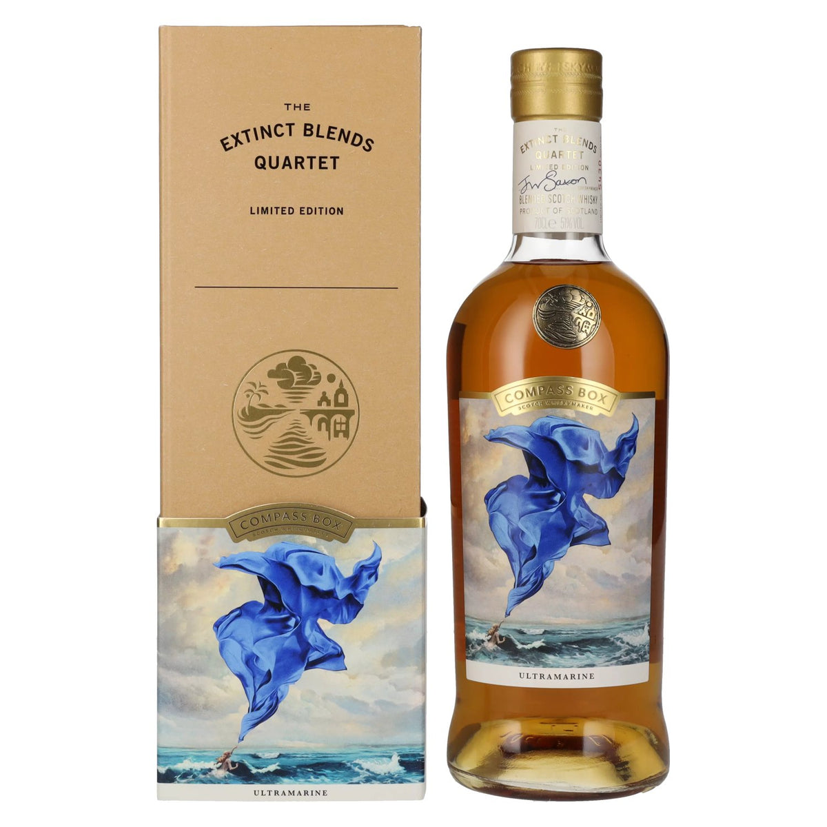 Compass Box ULTRAMARINE Extinct Blends Quartet Blended Scotch Whisky 51% Vol. 0.7l in Gift Box