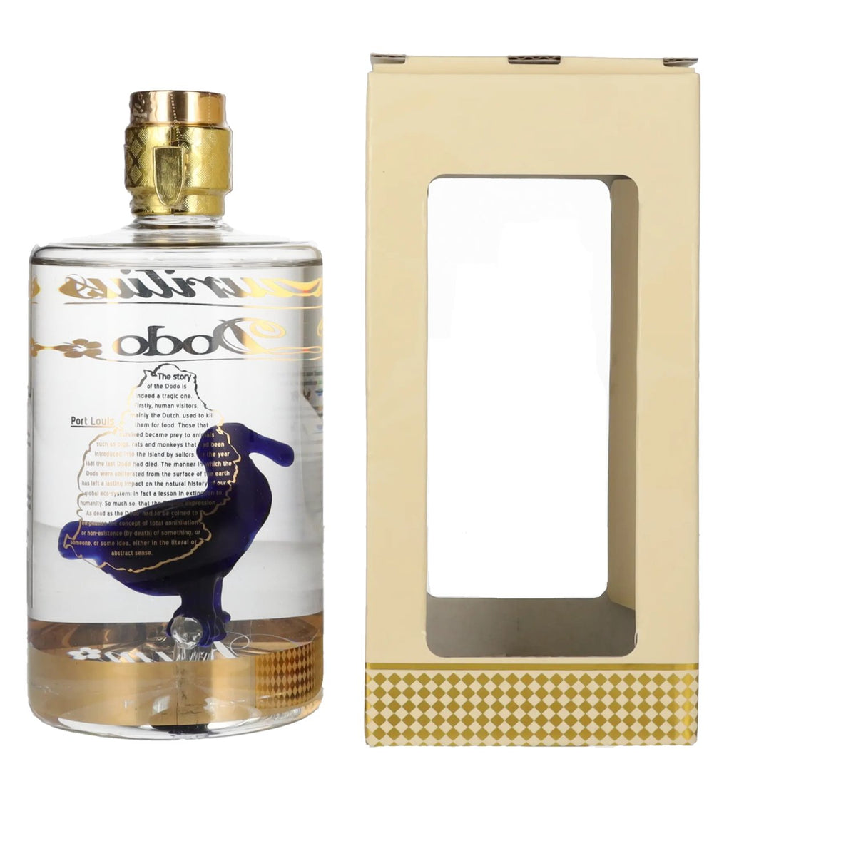 Mauritius Dodo White Coconut Rum 40% ABV, 0.7 litres, in a gift box