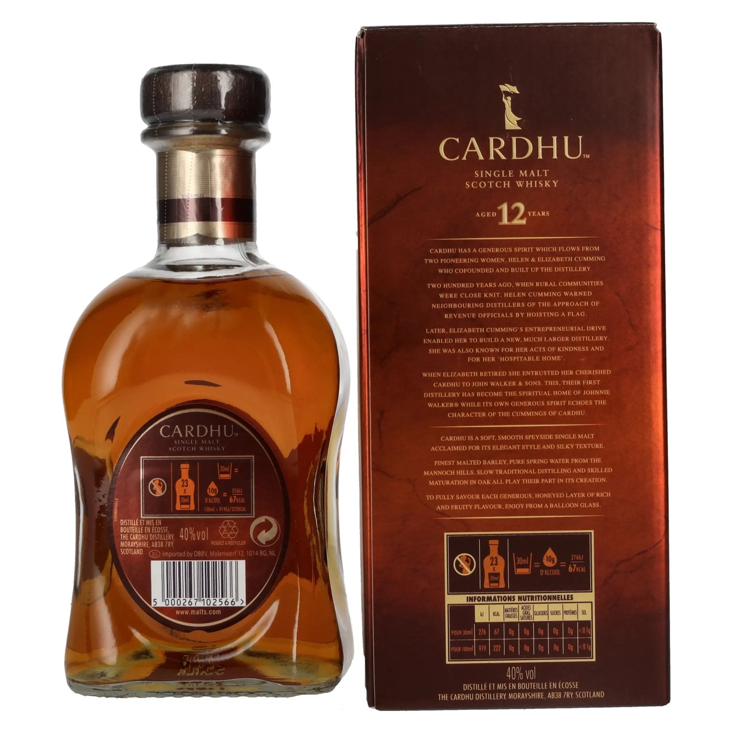 Cardhu 12 Years Old Single Malt Scotch Whisky 40% Vol. 0,7l in Geschenkbox