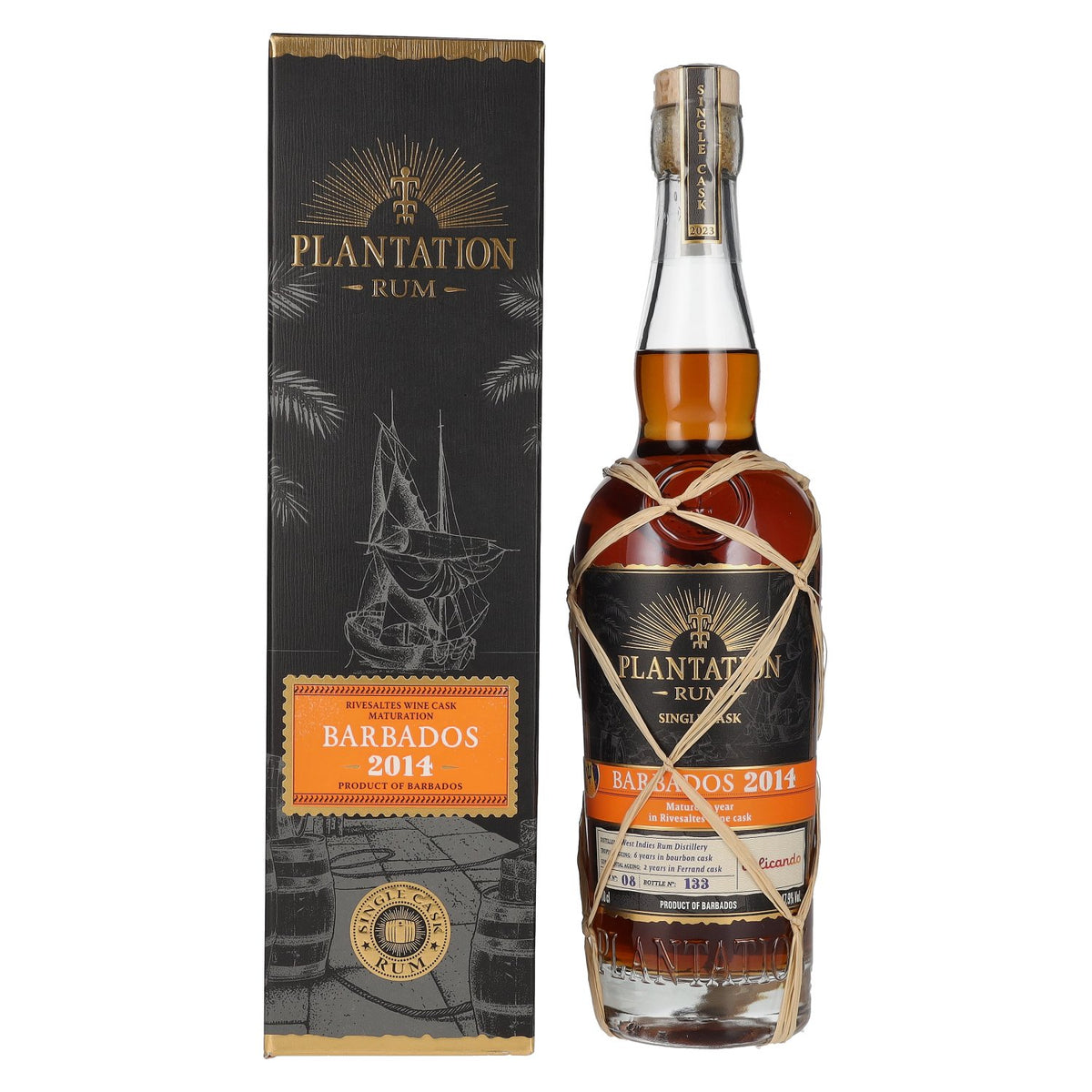 Plantation Rum BARBADOS 2014 Riversaltes Finish by delicando 2023 47,9% Vol. 0,7l in Geschenkbox