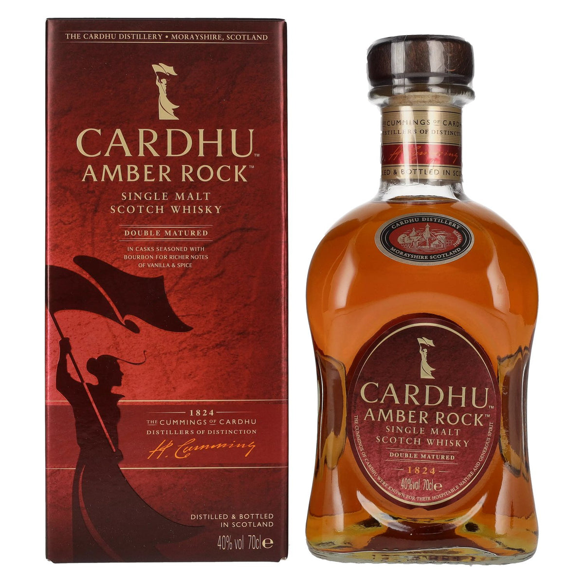 Cardhu AMBER ROCK Double Matured Single Malt 40% Vol. 0.7l in Gift Box