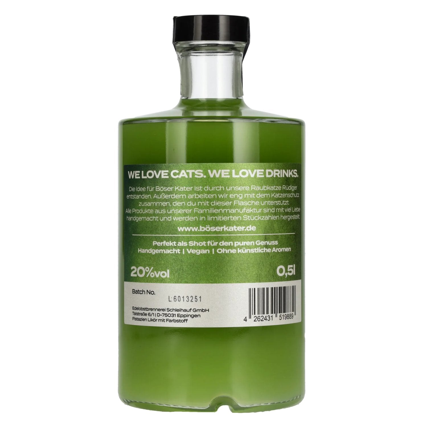 BÖSER KATER Pistachio Liqueur 20% Vol. 0.5l