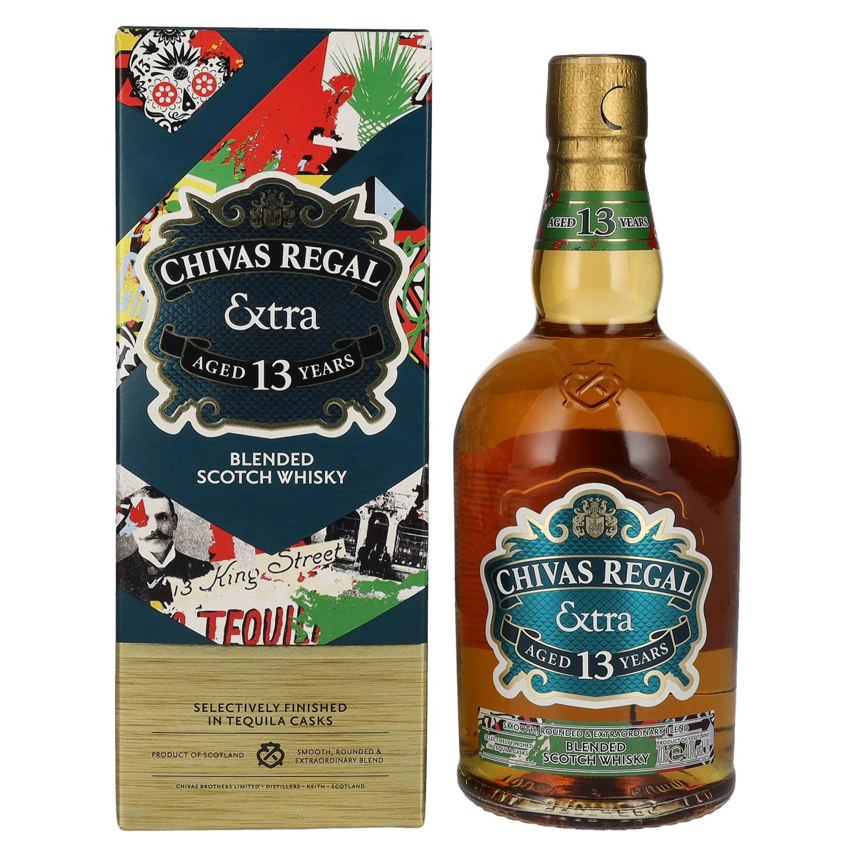 Chivas Regal EXTRA 13 Years Old TEQUILA CASK Finish 40% Vol. 0.7l in Gift Box
