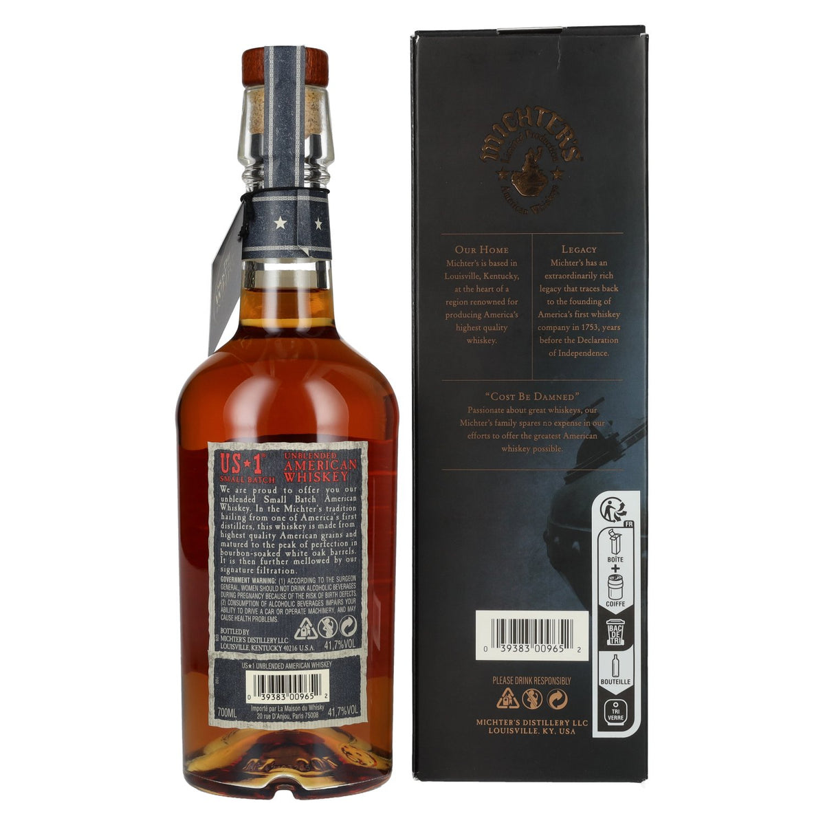 Michter's US*1 Small Batch Unblended American Whiskey 41.7% ABV, 0.7l in a gift box