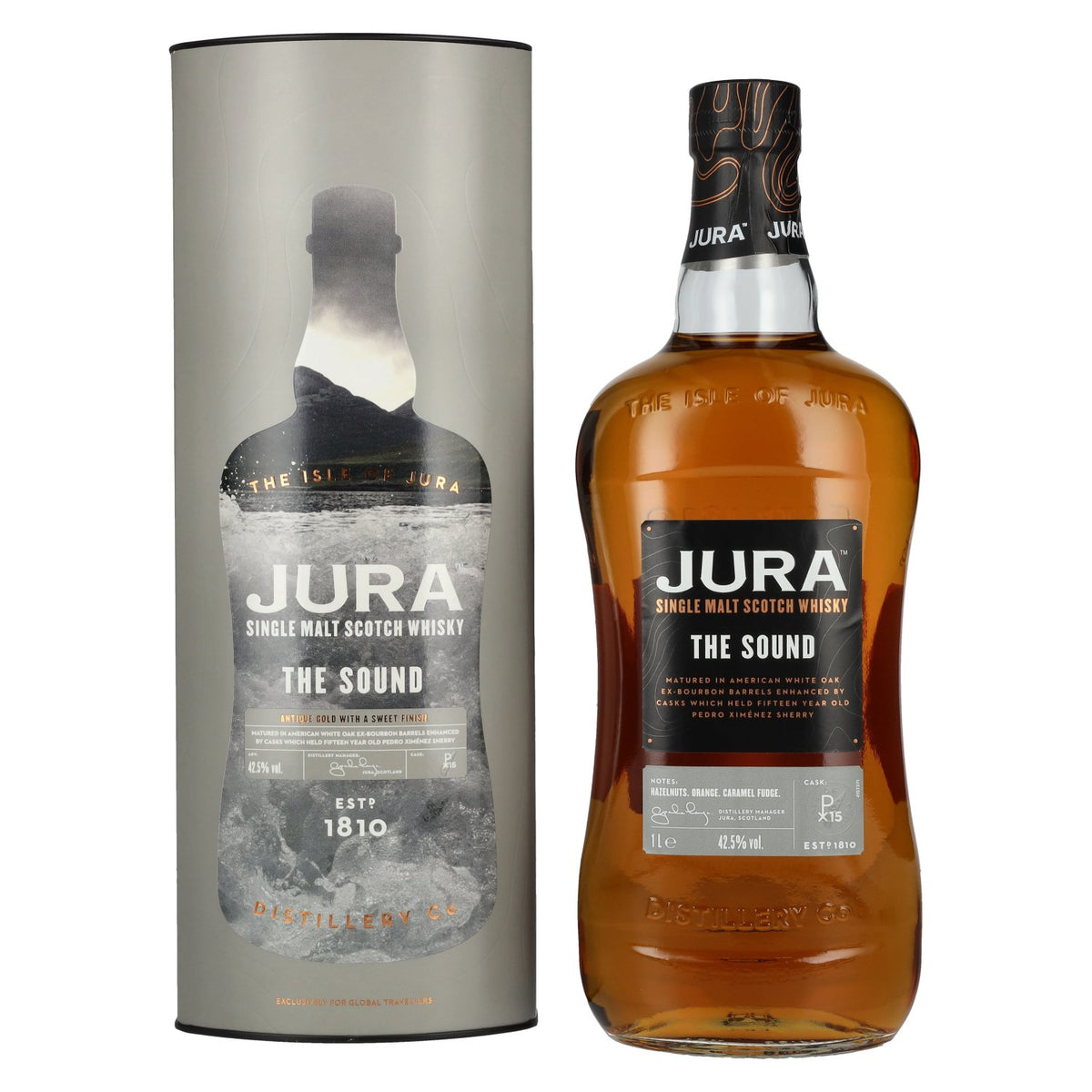 Jura THE SOUND Single Malt Scotch Whisky 42.5% Vol. 1L in Gift Box