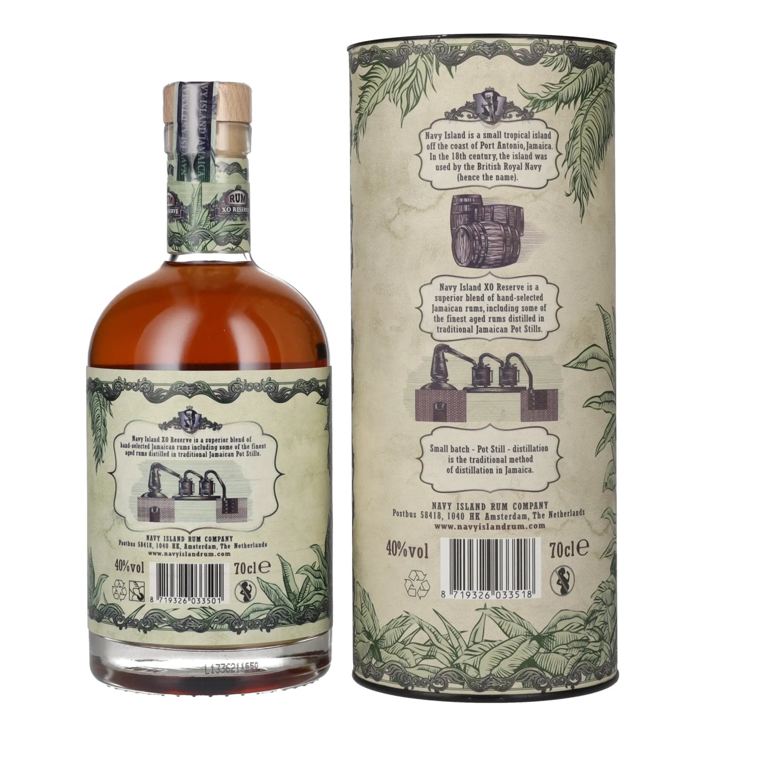 Navy Island JAMAICA XO Reserve Rum 40% Vol. 0.7L in Gift Box