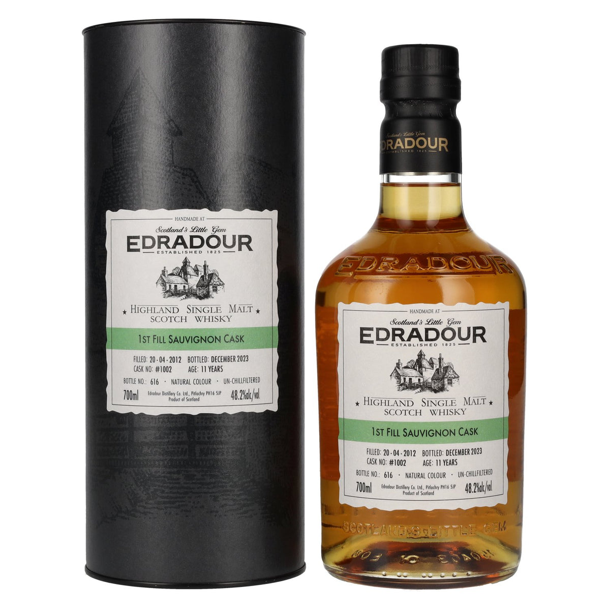 Edradour 11 Years Old ST. MICHAEL-EPPAN Sauvignon Cask #1002 2012 48.2% Vol. 0.7l in gift box