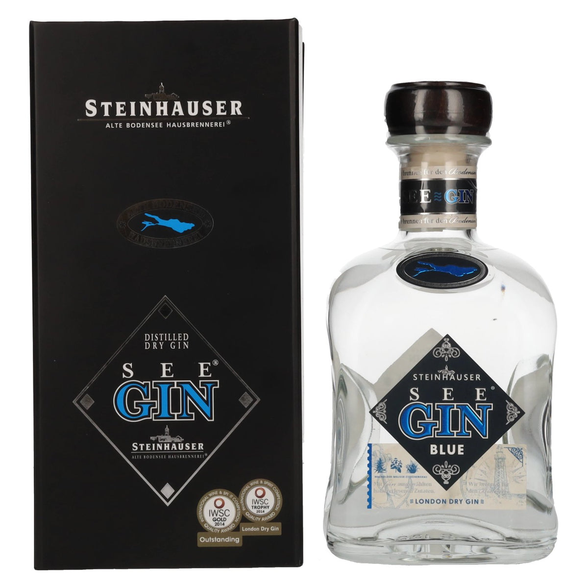 Steinhauser SeeGin BLUE London Dry Gin 48% Vol. 0.7l in Gift Box