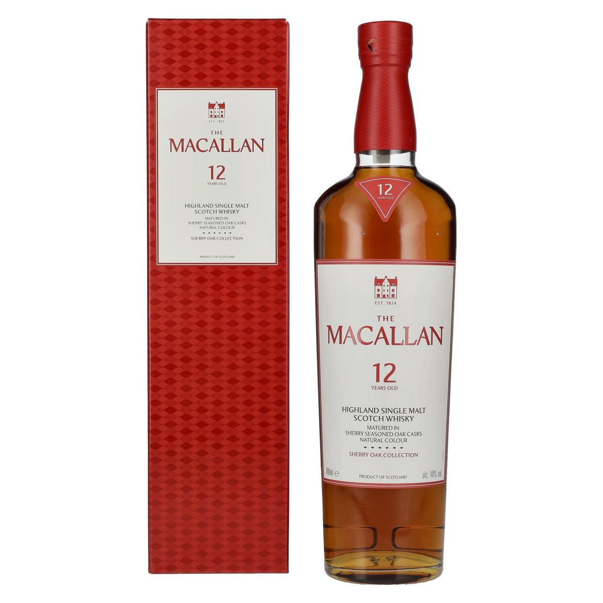 The Macallan 12 Years Old SHERRY OAK CASK 40% Vol. 0.7L in Gift Box