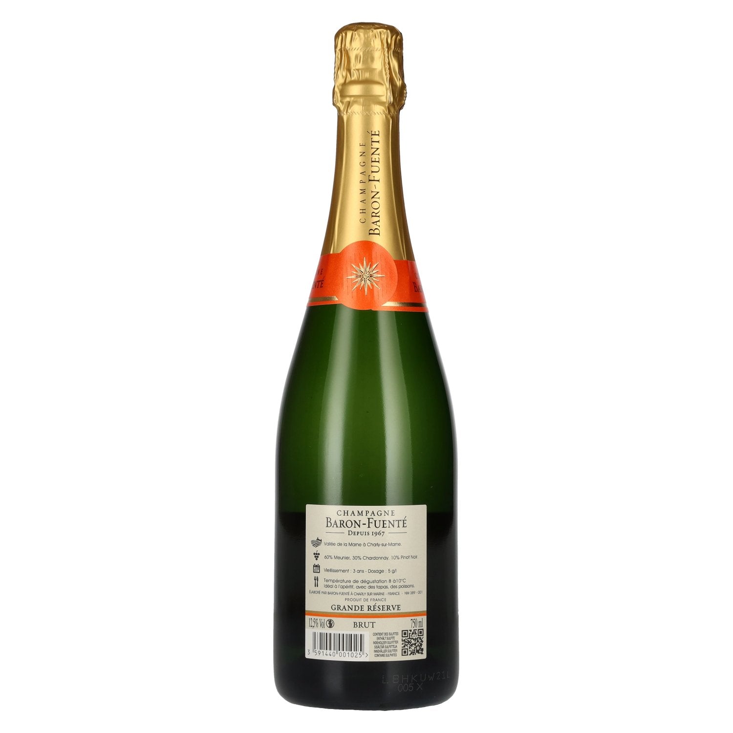 Baron-Fuenté GRANDE RÉSERVE Champagne Brut 12.5% Vol. 0.75l